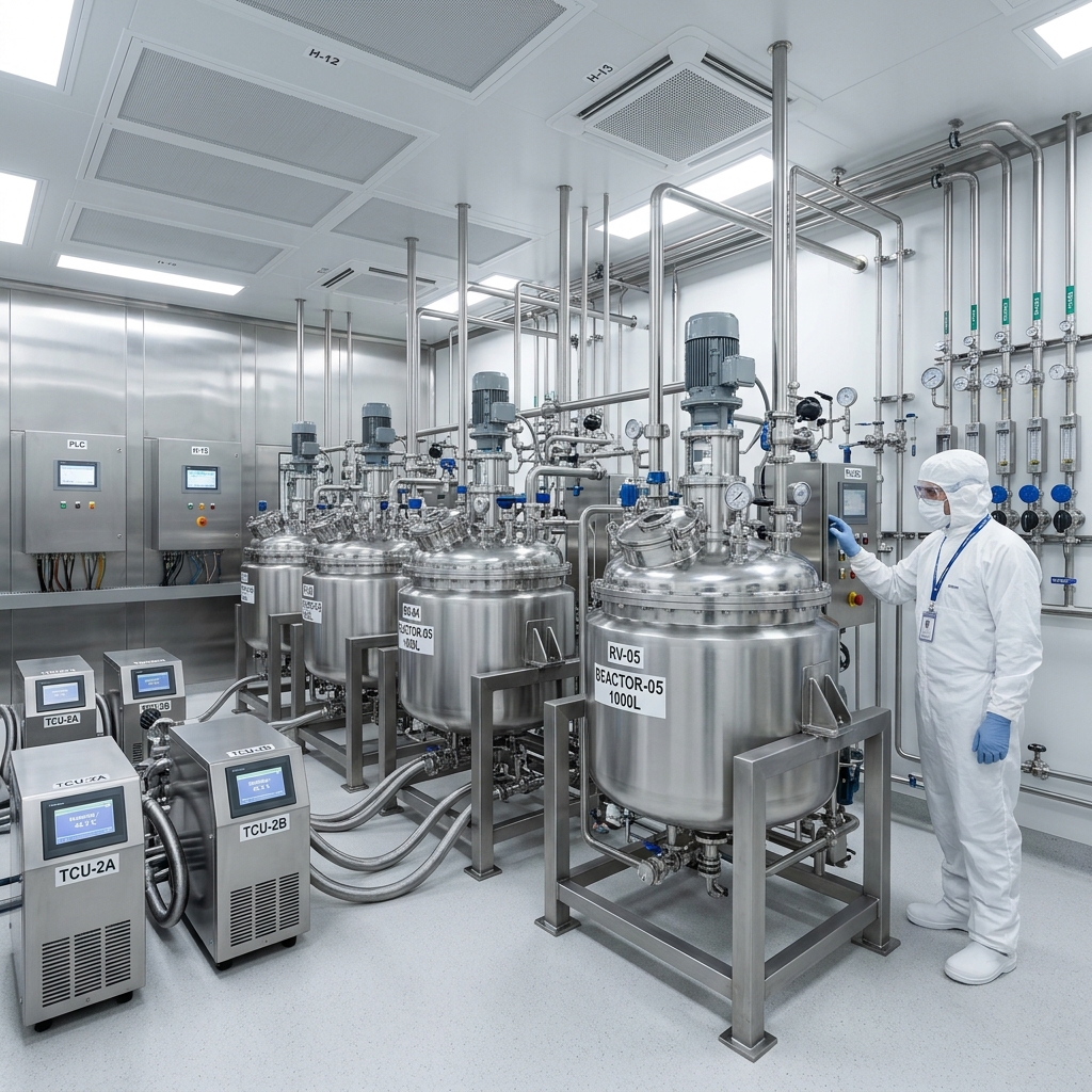 Installation pharmaceutique sous maîtrise thermique